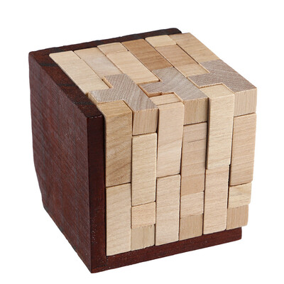 

Siaonvr Wooden Intelligence Toy Chinese Brain Teaser Game 3D IQ Puzzle for Kids Adults