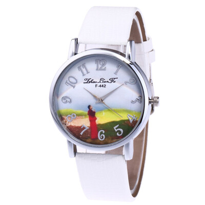 

Luxury Brand Womens Fashion WristWatches Casual Quartz Watch Women Vintage Leather Band Roma Scale Retro Clock Gift &Ff