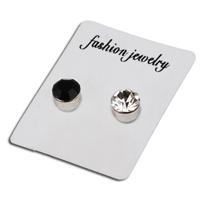 

Color Rhinestone Stud Earrings Magnet Earrings Universal Sexy Earless Magnet Stud Earrings for Men Women No Pierced Hole