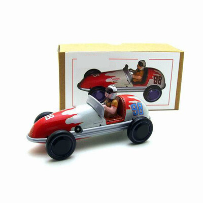 

Siaonvr MS508 Tinplate Nostalgic Clockwork Chain Toy Photography Props Retro Racing