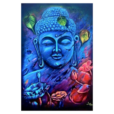 

Colorful Buddha Statue Pattern 5D DIY Diamond Painting Cross Stitch Full Square Picture of Rhinestone Wall Decor Mosaic Diamond