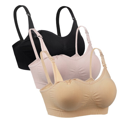 

iLoveSIA Nursing Bra Breathable Anti-sagging Full Cup No Trace Breastfeeding Bra-3P-70235611