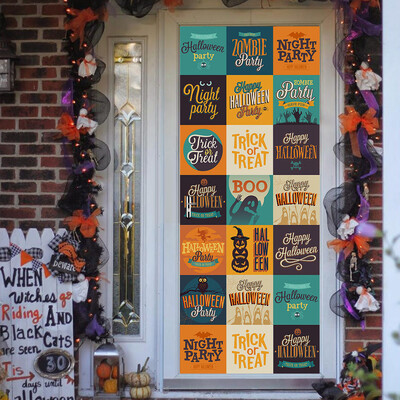 

〖Follure〗Merry Halloween Wall Art Removable Home Window Wall Stickers Decal Party Decor
