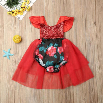 

Baby Girl Toddler Party Tutu Dress Pageant Wedding Birthday Princess Christmas