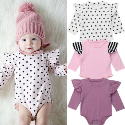 

Baby Girls Infant Long Sleeve Cotton Romper Bodysuit Jumpsuit Outfits Clothes