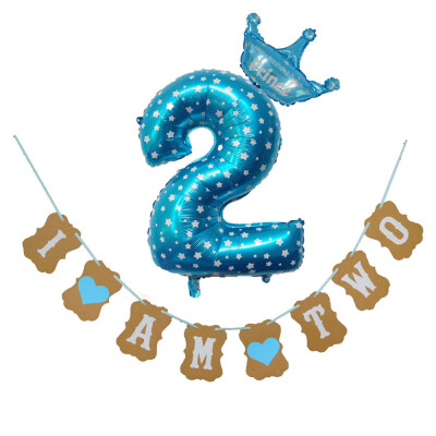 

Toponeto 30 Number Foil Balloons Digit Helium Birthday Party Banner Baby Shower Decor