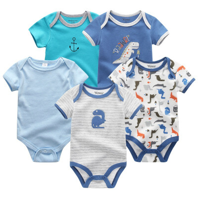 

5PCSLot Baby Bodysuits Newborn For Babies 0-12M Infant Baby Girls Clothes Jumpsuit Rompers Baby Boys Clothes Clothing Sets Cotton