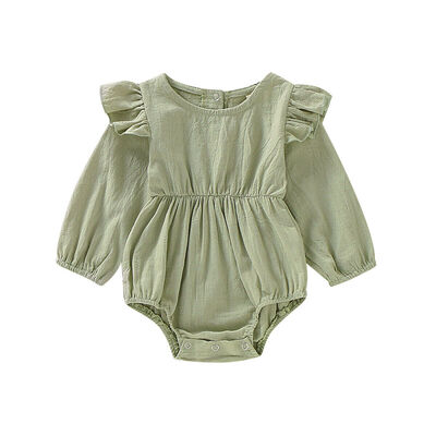 

Newborn Toddler Baby Girl Autumn Clothes Ruffle Romper Bodysuit Playsuit Outfits
