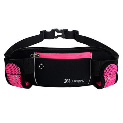 

Running Bags Waist 2 Water Bottles Outdoor Camping Hiking Fitness Belt Pack