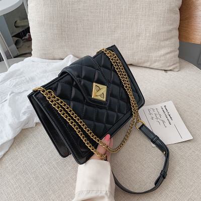 

Retro simple bag ins rhomboid chain small square bag new 2019 lock bag small bag oblique satchel bag