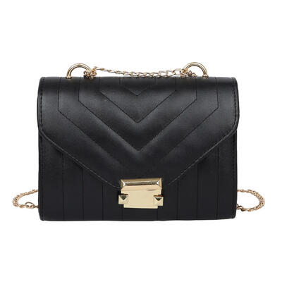 

Casual Women Chain Messenger Handbags Crossbody PU Leather Shoulder Bags