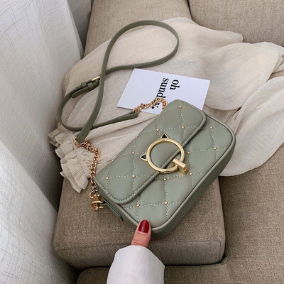 

Popular rhombic chain bag high-grade single shoulder slung small square bag new wild female bag tide