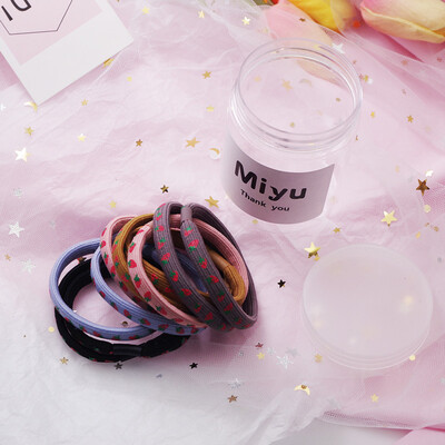 

New 10 Pcs Cute Women Girl Floral Print Elastic Hair Accessory Band Rope Ponytail Holder Headbands