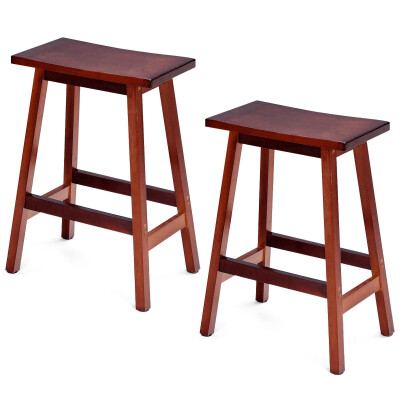 

24" 29" Set of 2 Saddle Seat Bar Stools-24