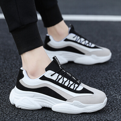 

White Mens Shoes Spring New Ins Shoes Mens Trendy Shoes Old Dad Shoes Korean Edition Leisure Sports Small White Shoes