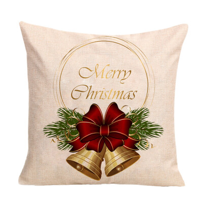 

〖Follure〗Happy Christmas Cushion Cover Square Pillow Case Home Decor