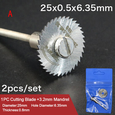 

Siaonvr HSS Circular Wood Cutting Saw Blade Discs Mandrel Drill For Rotary Tool