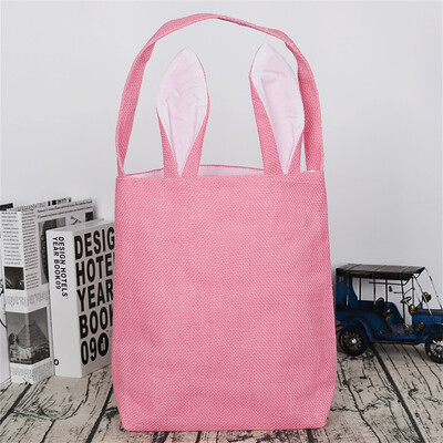 

Gobestart Easter Bunny Ears Bag Rabbit Gift Basket Shopping Tote Seasonal Party Decoration