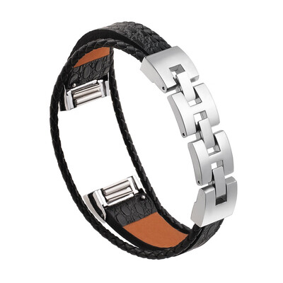 

〖Follure〗Replacement Leather Wristband Band Strap Bracelet For Fitbit Charge 2