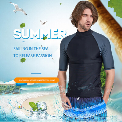 

Saidsome Men Anti-UV Swimwear Snorkeling Suit Swiming Surfing Diving Short Sleeve Tights diving suit diving water diving mask