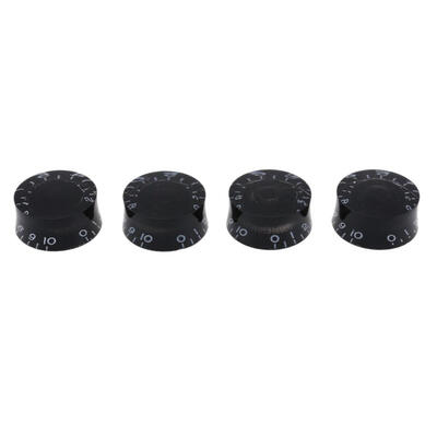 

4pcs Acrylic Electric Guitar Volume Adjusting Rotary Knob Potentiometer Cap