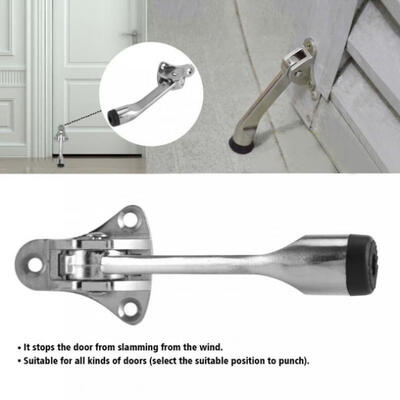 

Door Stop Kick Down Home Door Holder Rubber Buffer Door Mounted Stopper
