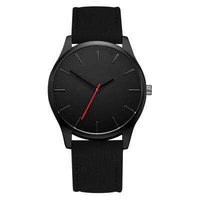 

Casual Men Round Dial Watches Business Leather Strap Quartz Wristwatches