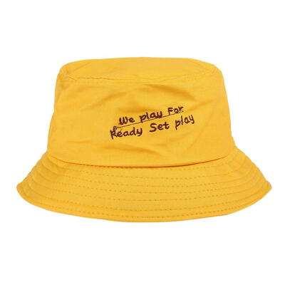 

Fashion Unisex Women Men Letter Print Hip Hop Bucket Hats Foldable Sun Cap