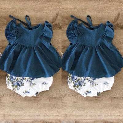 

Fantastic Newborn Infant Baby Girl TopsSkirt Outfits Set