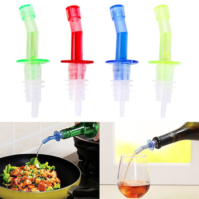 

4Pcs Bottle Pourer Pour Spout Stopper Liquor Olive Wine Dispenser Vinegar PP Plastic