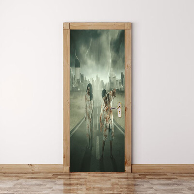 

〖Follure〗Halloween Skull Zombie Ghost Door Stickers Home Decoration 385 x 200cm x 2pc