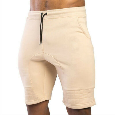 

SUSIOM Men Sports Workout Shorts Cotton Breathable Knee Length Pants Beach Trousers