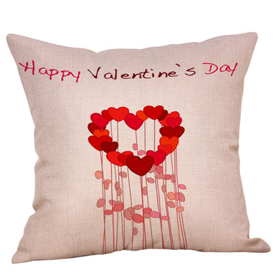 

Siaonvr Happy Valentines Day Throw Pillow Case Sweet Love Square Cushion Cover