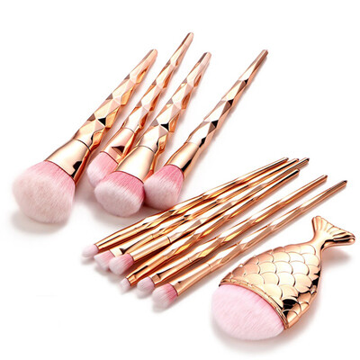 

Toponeto 11PCS Make Up Foundation Eyebrow Eyeliner Blush Cosmetic Concealer Brushes