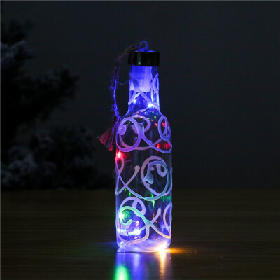 

Gobestart Glowing Small Wine Bottle Christmas Tree Decoration Pendant DIY For Decor