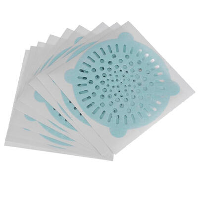 

10pcLot Disposable Hair Filter Strainer Stickers Bathroom Drain Cover Net