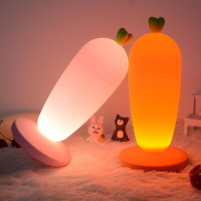 

Creative USB charging radish night light home decoration table lamp LED night light children bedside lamp atmosphere lamp
