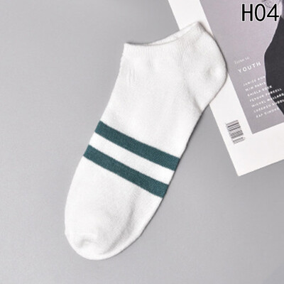

Mens Socks Casual Cotton Socks Short Tube Male Stripes Shallow Mouth Stealth Sports Boat Socks
