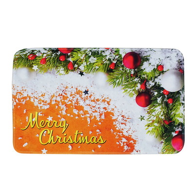 

Gobestart Cartoon Christmas Carpet Anti-slip Mat Door Mat Household Bathroom Mat