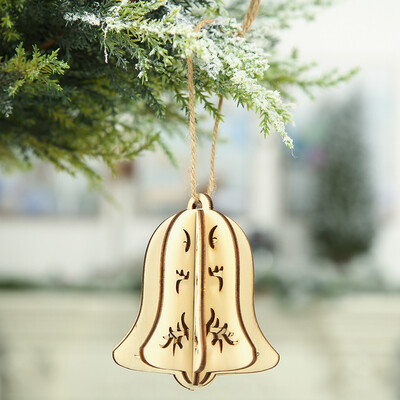 

Tailored Wooden DIY Pendant 3D Christmas Hanger For Christmas Tree Interior Decoration