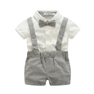 

Baby Boy Clothing Set Gentleman Newborn Clothes Set For Boys Cotton T-shirt Overalls Baby Suit