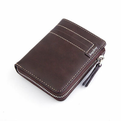 

2019 New Style Solid Short Wallets Mens Soft Smooth PU Leather Billfold Slim Mini Wallet Money Holder