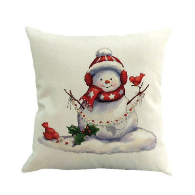 

Tailored Christmas Printing Dyeing Sofa Bed Home Decor Pillow Cover Cushion Cover