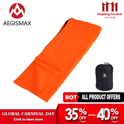 

AEGISMAX Outdoor Ultralight Camping Envelope Type portable Fleece Sleeping Bag Summer Travel Liner Isolation Dirty Sleeping Bag