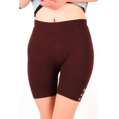 

Womens Casual Solid Summer Leggings Slim Fitness High Stretch Short Sporting Leggings