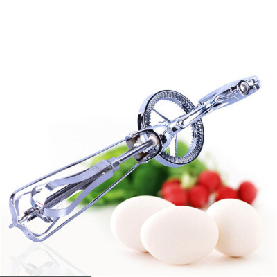 

〖Follure〗Rotary Manual Hand Whisk Egg Beater Mixer Blender Stainless Steel Kitchen Tools