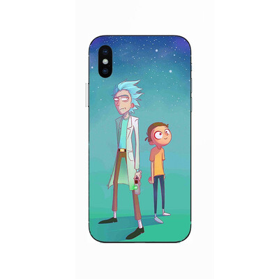 

Fashion Rick&Morty Cartoon soft silicone Painting Case For Apple iPhone 6 6s 7 8 Plus X XR XS Max Soft TPU Printed Cover