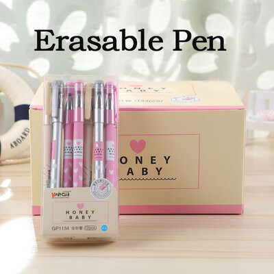 

Siaonvr 12Pcs 038mm Erasable Pen Blue Ink Magic Ballpoint Pen Writing School Stationery