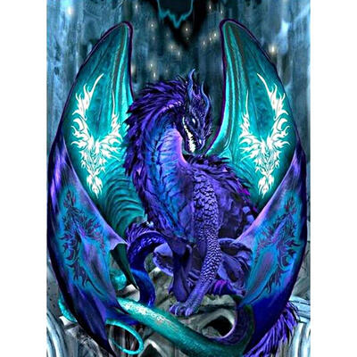 

5D DIY Full Drill Square Diamond Painting Dragon Cross Stitch Embroidery