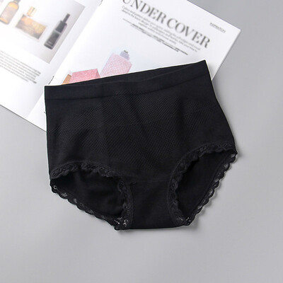 

Fashion New Honeycomb Warm Palace High Waist Solid Color Hip Seamless Ladies Briefs